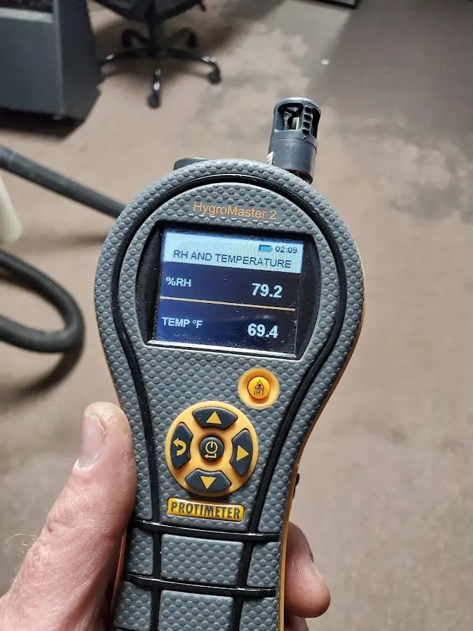 Moisture meter humidity assessment for Fire & Smoke Damage Restoration in Lincolnton